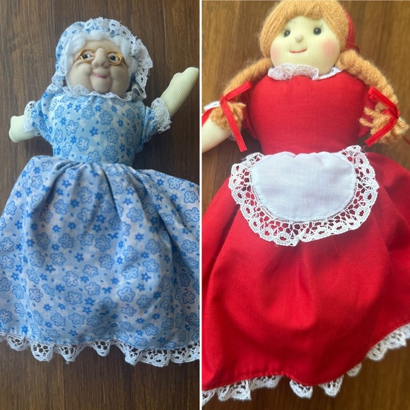 Other - Little Red Riding Hood Topsy Turvy Flip Doll Grandma Stuffed Reversible Storytel